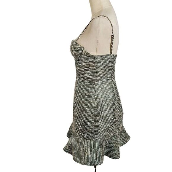 Lovers and Friends Revolve Green and White Bra Top Dress - Picture 6 of 11